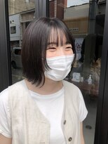 ヘアー アイス ルーチェ(HAIR ICI LUCE)&nbsp;ボブ　姫カット　切りっぱなしボブ　　担当中西