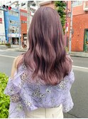 韓国風巻き　× pink brown