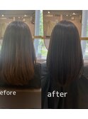 髪質改善カラー