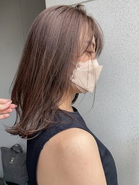 リバレッジ 広尾(Leverage) ブリーチなしでできる透明感ラベンダーグレージュ