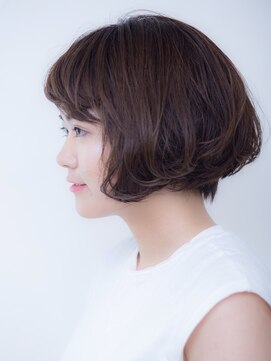 バレット(BALETT) ゆるふわパーマでアレンジ簡単ボブスタイル☆【白髪ぼかし】