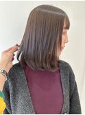 【FOLK】透明感ラベンダーブラウン☆似合わせ内巻きボブ♪