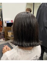 黒髪/ボブルフ/ネビージュ/小顔/ワンレン/銀座