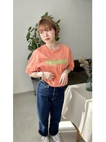 ムード タテマチ(mood tatemachi)&nbsp;ミルクベージュ×耳掛けボブ