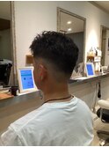 メンズパーマ、フェード