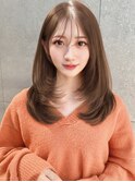 【川村利幸】レイヤーロング/グレージュ/韓国
