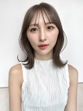 サンド 名古屋(sand) ボブ/レイヤーカット/髪質改善/ウェットヘア/オリーブベージュ