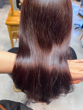 アイノアシェール 西宮(AInoa Cher) 【ビフォーアフターあり】髪質改善/ストレート/カシスカラー