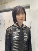◎切りっぱなしボブ縮毛矯正ミニボブストレートパーマ