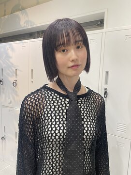 メゾンアクア 表参道(Maison ACQUA) ◎切りっぱなしボブ縮毛矯正ミニボブストレートパーマ