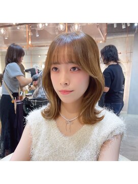 ロンド エスポワール 錦糸町(Lond espoir) 前髪こなれミディくびれレイヤー顔まわりイメチェンヨシンモリ