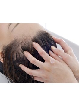 頭皮環境を整え髪の美しさを引き出します。日頃の疲れを癒したい方に◎