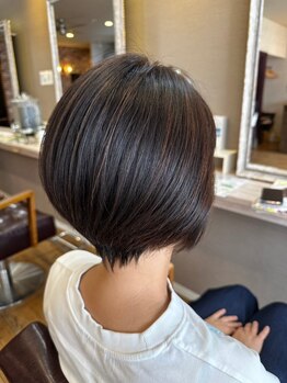 ヘアーメイクロージー 八軒店 (HAIR MAKE ROSY)の写真/［30～50代の大人女性向け!］圧倒的な技術と知識で作る”大人ショート”日々忙しいママさん世代にお勧め♪