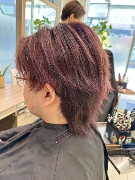 アッシュ 等々力店(Ash) メンズハイライトレッド