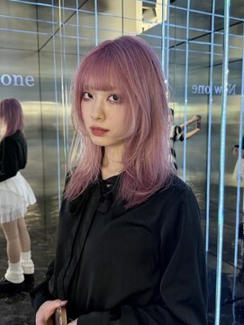 ニューワン バイ ネイバー 立川(Newone by neighbor) ペールピンク　〈立川/ダブルカラー/デザインカラー〉