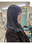 【ブルーカラー】ブリーチ/ダブルカラー/ロング20代～50代
