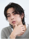 難波ツイストパーマメンズスパイラルパーマフェザーショート色気