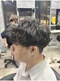 大分シャドウパーマメンズマッシュ波巻きパーマツイストパーマ