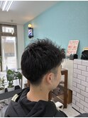 メンズカットツーブロック