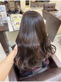 くすみブラウン　柔らかカラー　西村ひより