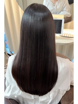黒髪+髪質改善