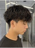 MEN’S/リバースセンターパート/ニュアンスパーマ/藤沢美容院
