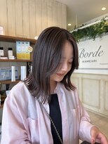 ボルデヘアー 亀有(Borde HAIR)&nbsp;切りっぱなしロブ【Anna】ボルデ亀有美容室