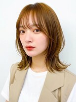 モッズヘア 足利(mod'hair)&nbsp;髪質改善カラーくびれミディアムレイヤーモカブラウン春カラー