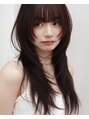 アルバム 池袋(ALBUM)&nbsp;ハッシュカットで顔周りを柔らかく！[ブリーチ/ダブルカラー]