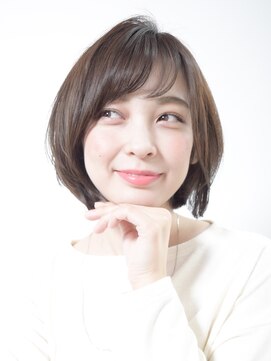 メゾンドイギー(MAISON de IGGY) 大人ひし形ショートボブ #大人かわいい#前髪#ココアブラウン