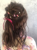 アイビー(Ivy)&nbsp;卒業式袴着付け★編み込みハーフアップ