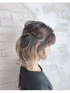 プライズ アイリス 池袋東口店(prize Iris) 簡単ハーフアップアレンジ結婚式ヘアセットアレンジ池袋