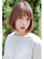 クーエフー(coo et fuu)&nbsp;キュートな前髪のひし形ショートボブ♪藤沢2