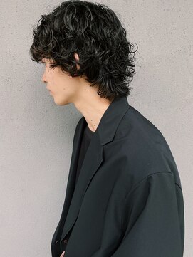 ユノ(juno) マッシュウルフ　ナチュラルハードパーマ