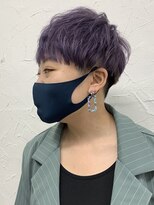 プライズ 表参道原宿店(prize)&nbsp;ラベンダーカラー刈上げマッシュ２０代３０代４０代