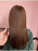 髪質改善/縮毛矯正/ストレート/黒 髪/ココアベージュ/亀有