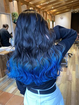 ラグーン(LAGOON) ブルーグラデーションカラー/ブリーチカラー/盛岡