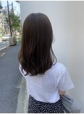 ミディアムアッシュブラウン/エレン池袋/小顔カット