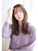ロング_シースルーバングのヨシンモリスタイル