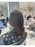 【佐久間史将】大人くびれミディアムx透け感地毛風カラー