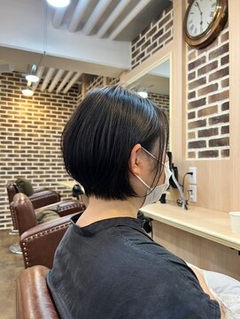 ロク 白楽(rocu) 前髪/マチルダボブ/ピンクベージュインナー/グレージュ[白楽駅]