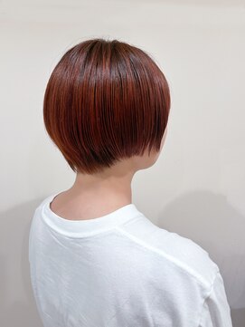 ブカブク(BUKA BUKU) ショートマッシュ　アプリコットオレンジ