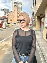 ブリックバイブレイス 千葉 千葉中央(brick by brace)&nbsp;タッセルボブ×ホワイトベージュ