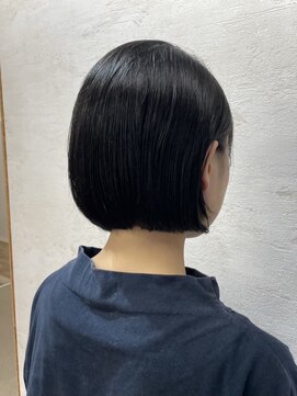 アンジェリカ(Angelica Total Beauty Lifestyle Design) 黒髪ボブ/小顔/顎ラインボブ/スタイリングが楽/朝時短