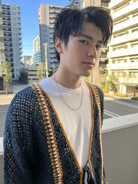 ガーデン オオタカノモリ(garden otakanomori) 大人センターパート/30代30大大人メンズヘア/ツーブロック