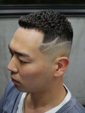 ダムディートウキョウヘアーラウンジ 上野店(DAMDEE TOKYO hair lounge) 濡れパン×ラインアート【東京/上野/濡れパン】