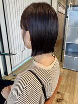 オリガミ 北佐古(ORIGAMI)&nbsp;切りっぱなしボブ×ボルドー