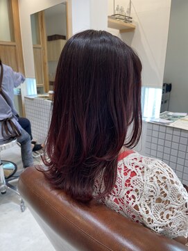 ファスナーグランデ(fustener grande) レイヤーカット×ブリーチ無しカラー