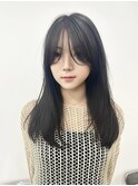 透明感ダークグレージュワンホンヘア髪質改善オルチャンヘア