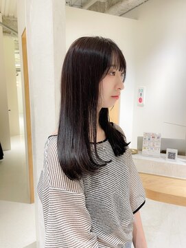 ニール シトロン 名古屋 伏見 丸の内(NEELU citron) 【Neelu_citron_hachi】厚みロング×マロンブラウン